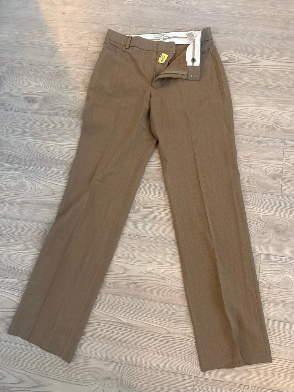 BANANA REPUBLIC ULTRA HIGH-RISE MODERN STRAIGHT ITALIAN LIGHTWEIGHT WOOL PANT